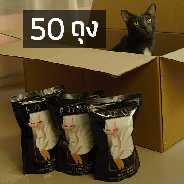 Kyosane Freeze-Dried Raw Cat Food Chicken Recipe Kidney Care Formula (50 packs) 48% Off (ลดล้างสต๊อก)