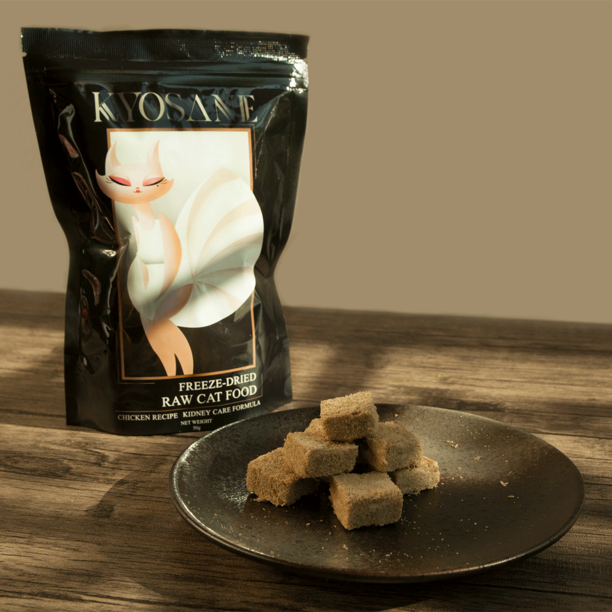 Kyosane Freeze-Dried Raw Cat Food Chicken Recipe Kidney Care Formula (100 packs) 35% Off (ลดล้างสต๊อก)